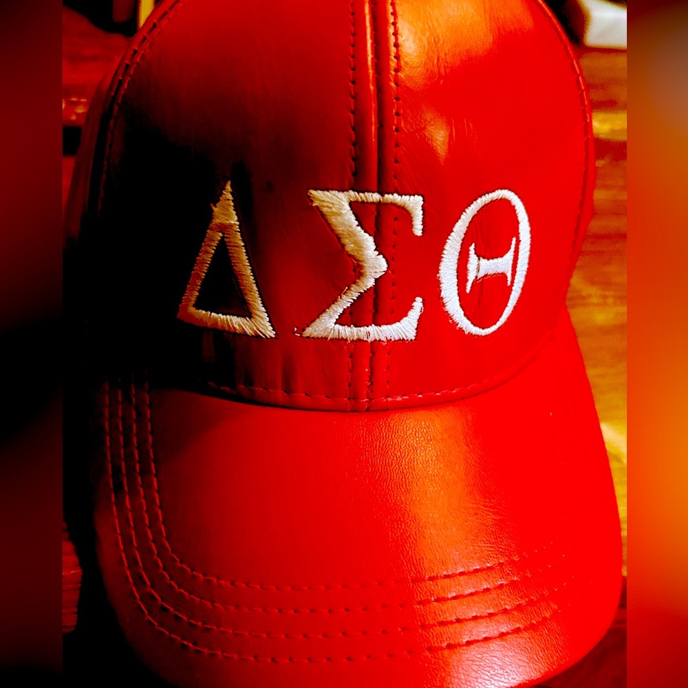 Delta Sigma Theta Leather Cap